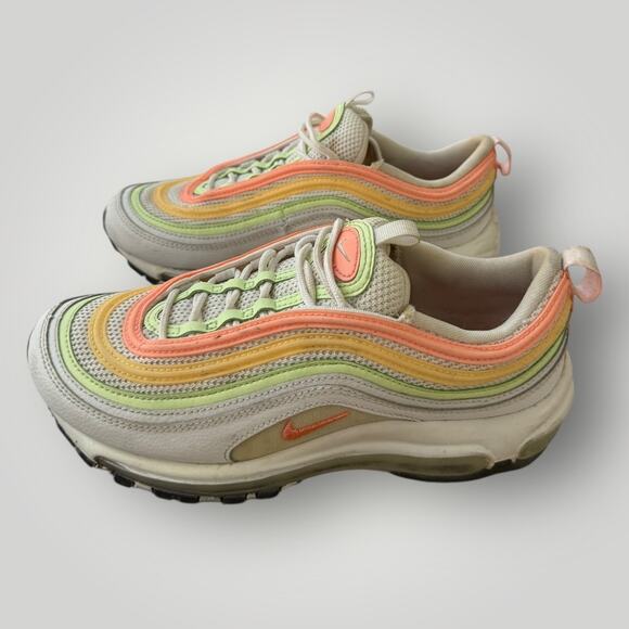 Air Max 97 Essential 'White Melon Mint Volt' Women Sz 7 women CZ6087 100 - Picture 1 of 7